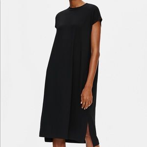 Eileen Fisher Black Jersey T-shirt Dress